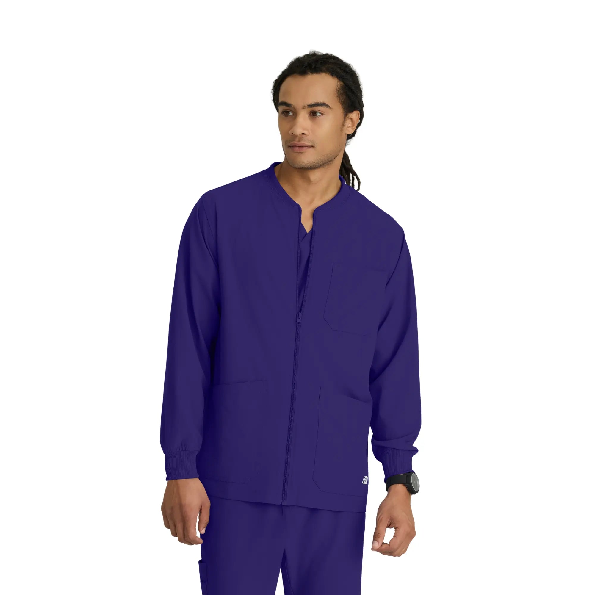 Oly - Veste médicale col rond - Homme - Skechers SKECHERS Raisin / XL