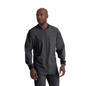 Oly - Veste médicale col rond - Homme - Skechers SKECHERS Gris Anthracite / XL