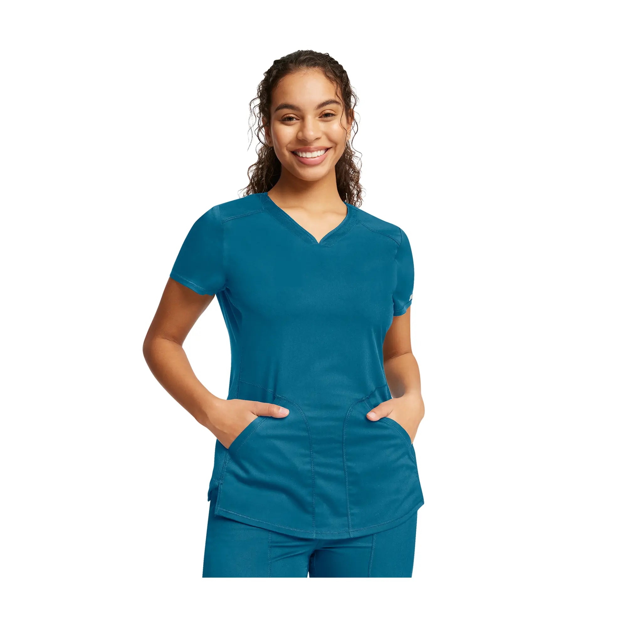Orx - Tunique médicale - Col V - Femme - Cherokee Cherokee Authentic Workwear Bleu-Canard-3XL