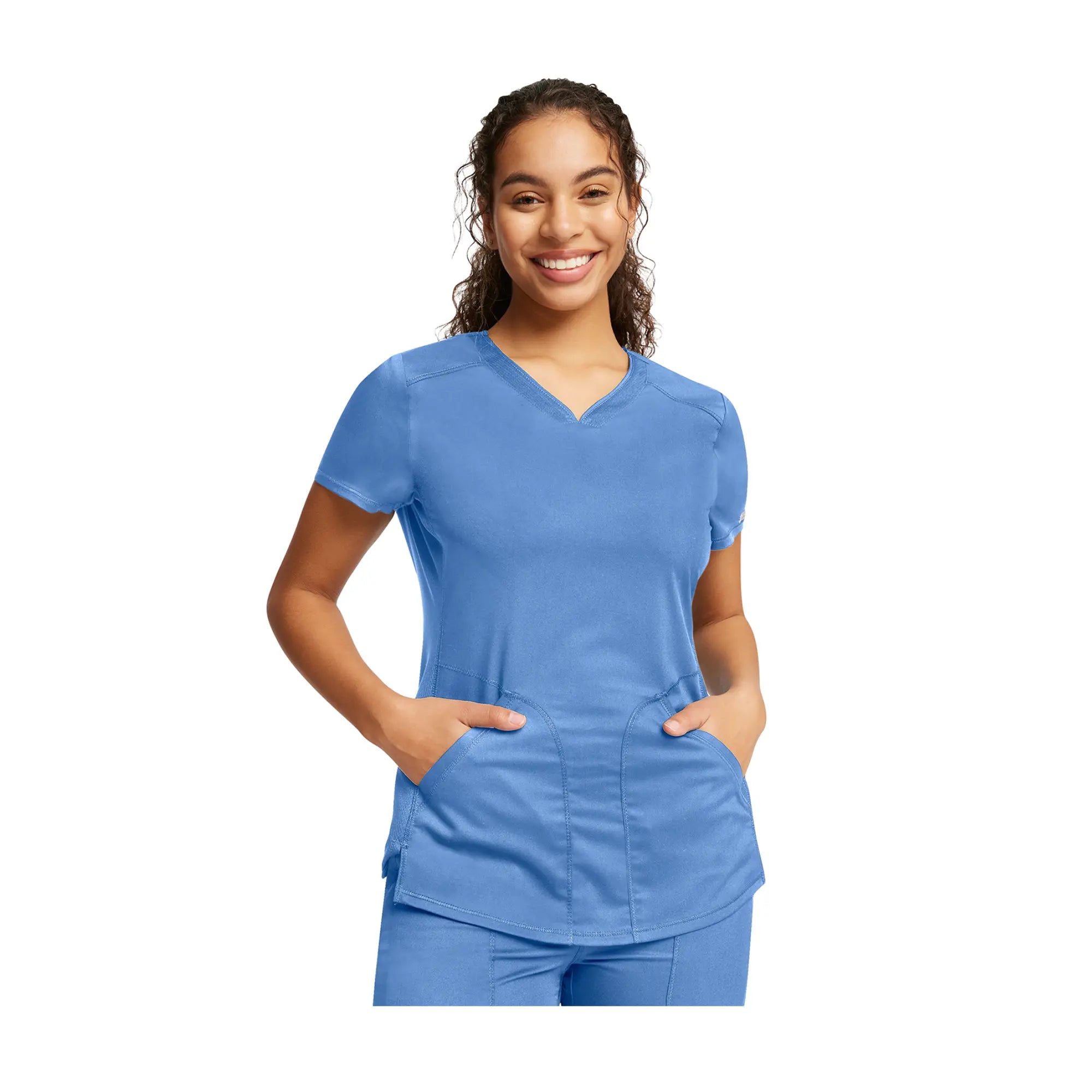 Orx - Tunique médicale - Col V - Femme - Cherokee Cherokee Authentic Workwear Bleu-Ciel-3XL