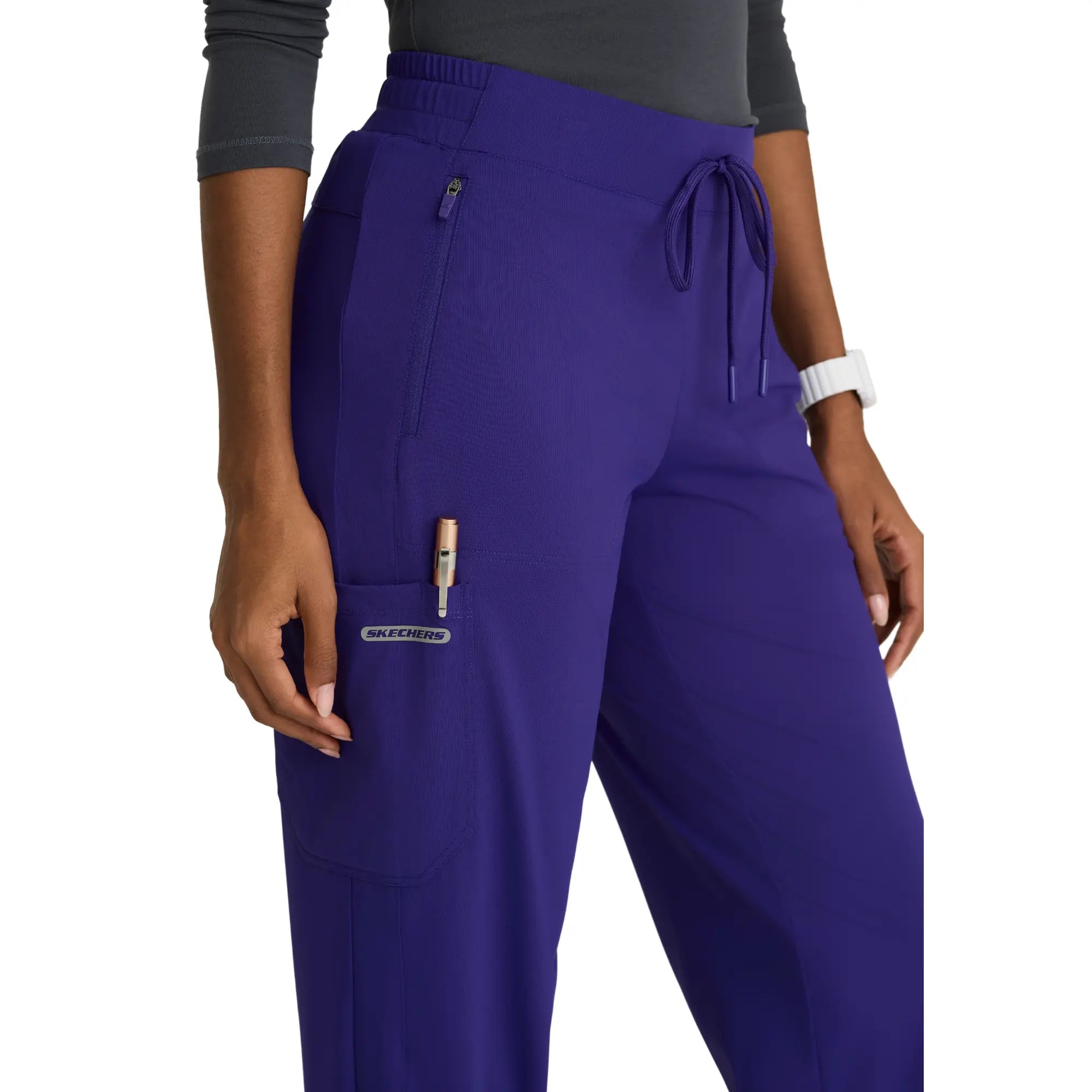 Palmi - Jogging médical taille haute - Poche cargo - Femme - Skechers Slip-ins SKECHERS SLIP-INS KNITS
