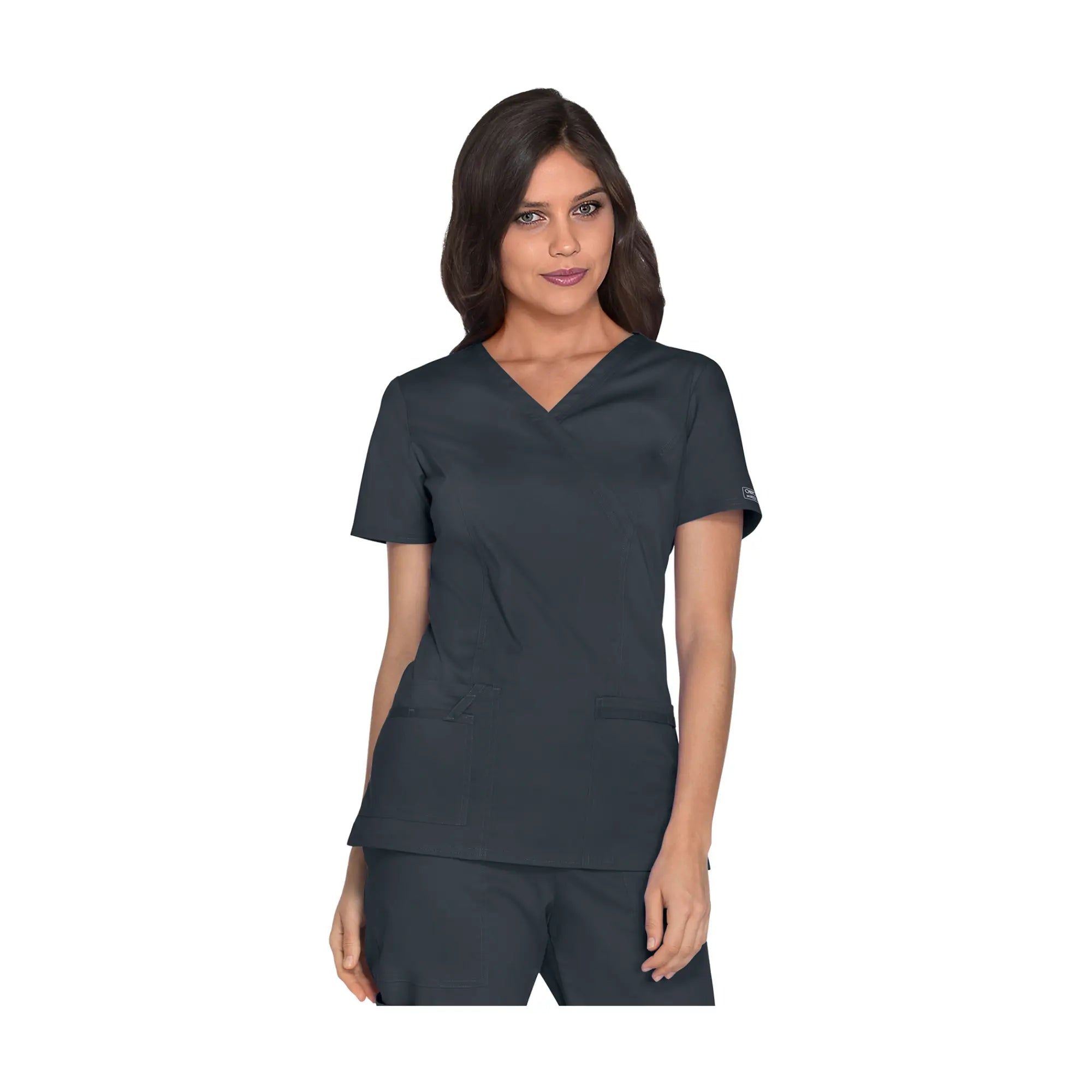 Pau - Tunique cache-cœur col V - Femme - Cherokee Cherokee Authentic Workwear Anthracite-3XL