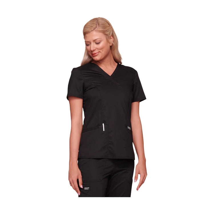 Pau - Tunique cache-cœur col V - Femme - Cherokee Cherokee Authentic Workwear