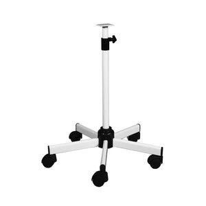 Pied Roulant Téléscopique (2 tailles) - LID LID 90-130-cm-Blanc-Lesté-Pas-de-roulettes-à-frein