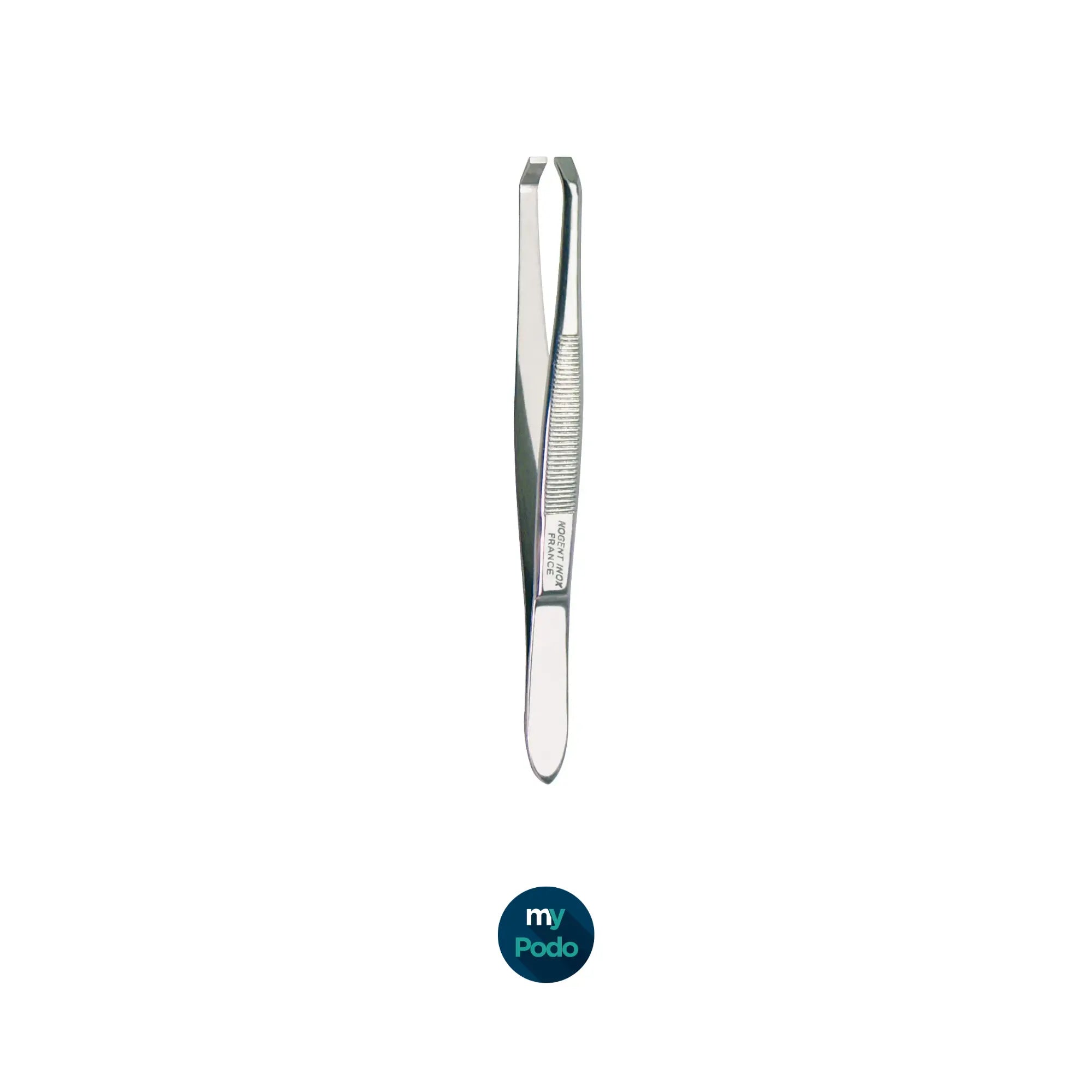 Pince à épiler forme crabe - Longueur : 9 cm - Inox brillant My Podologie