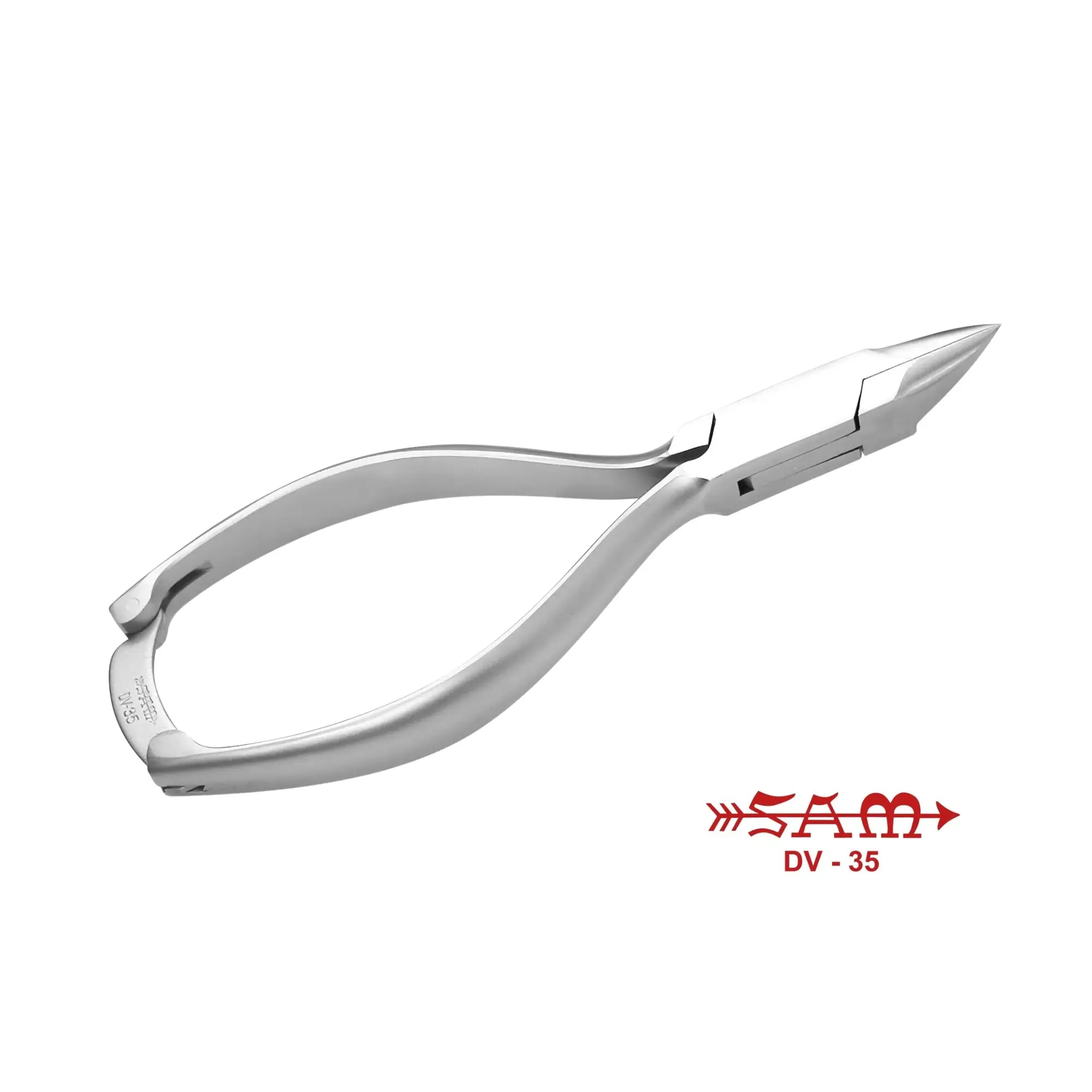 Pince à ongles - Acier inoxydable - Finition satinée - Coupe droite - Mors effilés et fins - 13,5 cm - Sam Sam