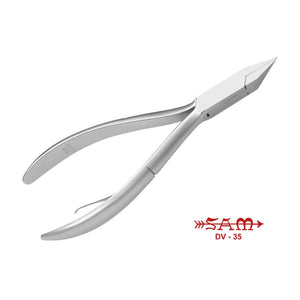Pince à ongles - Acier inoxydable - Finition satinée - Coupe droite - Mors plats - 13 cm - Sam Sam