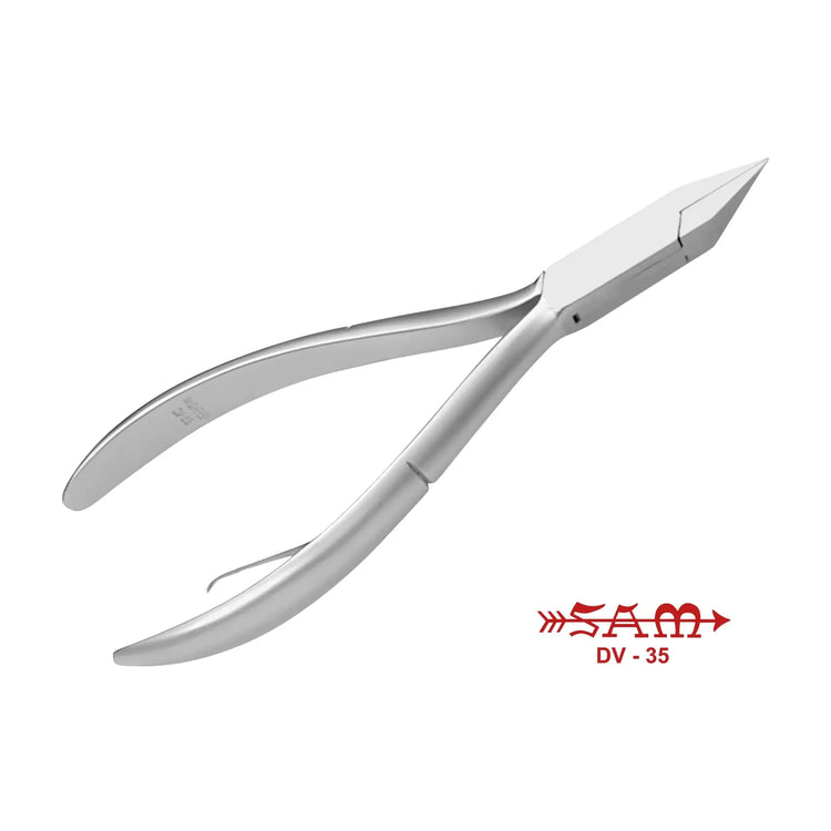 Pince à ongles - Acier inoxydable - Finition satinée - Coupe droite - Mors plats - 13 cm - Sam Sam