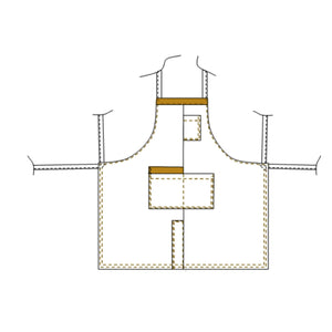 Pistache - Tablier - Sans manche - Mixte - 95 cm - Taille Unique My Podologie