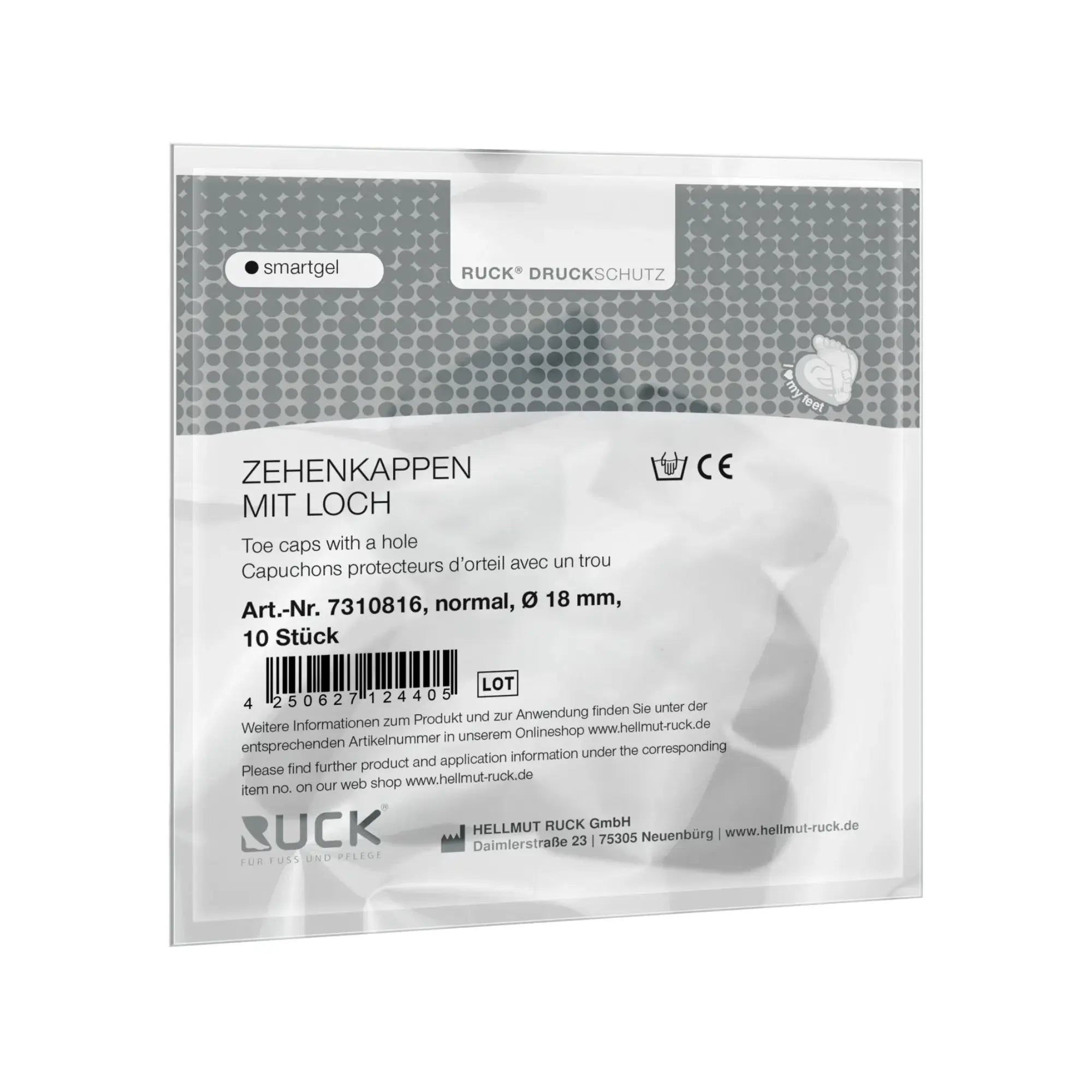 Protection pour orteils en gel - 3 diamètres disponibles - Ruck Ruck