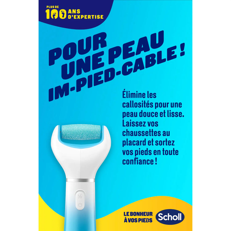Râpe de Pédicurie Électrique Exfoliante Velvet Smooth - Scholl Scholl