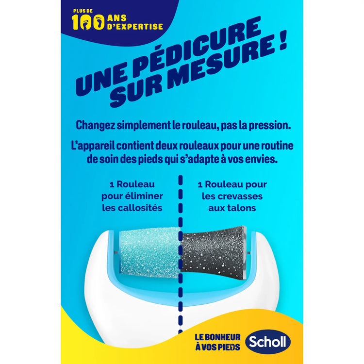 Râpe de Pédicurie Électrique Exfoliante Velvet Smooth - Scholl Scholl