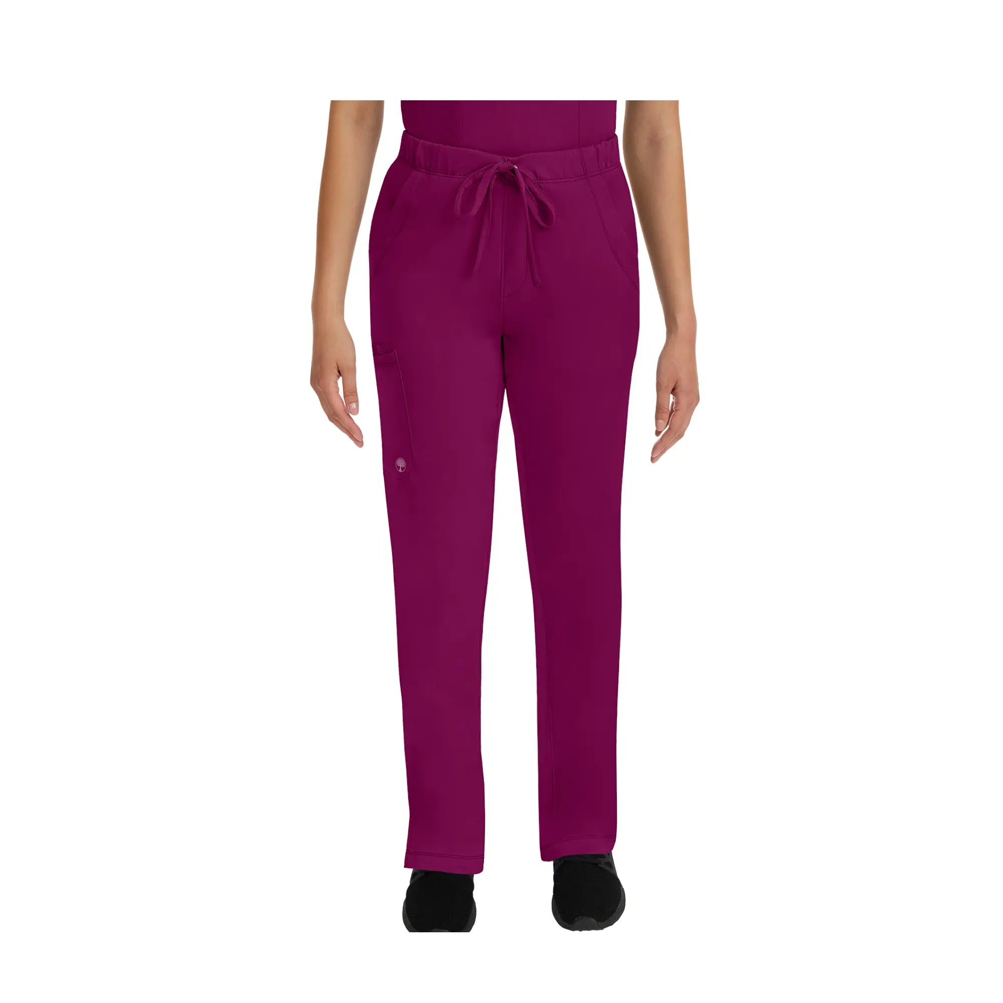 Rebecca - Pantalon évasé avec cordon de serrage - Femme - Healing Hands - Couleur 2 Healing Hands Bordeaux / 3XL