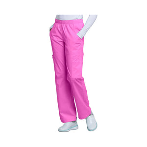 Roubaix - Pantalon large taille moyenne - Femme - Cherokee Cherokee Authentic Workwear  Rose-Fluo-XXXL