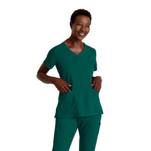 Serena - Tunique col V - Femme - Grey’s Anatomy Stretch Grey’s Anatomy Vert Chasseur / XL
