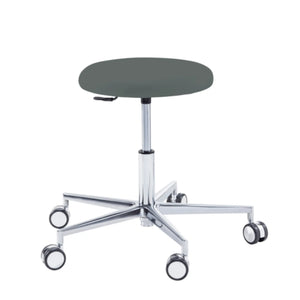 Siège praticien - ROUND - Ruck - Ressort à Gaz Long Ruck  Pierre-Sans-Dossier-Sans-matière