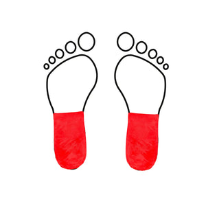 Talonnette courte en mousse de latex - Shore 30-40 - 5 mm - Rouge