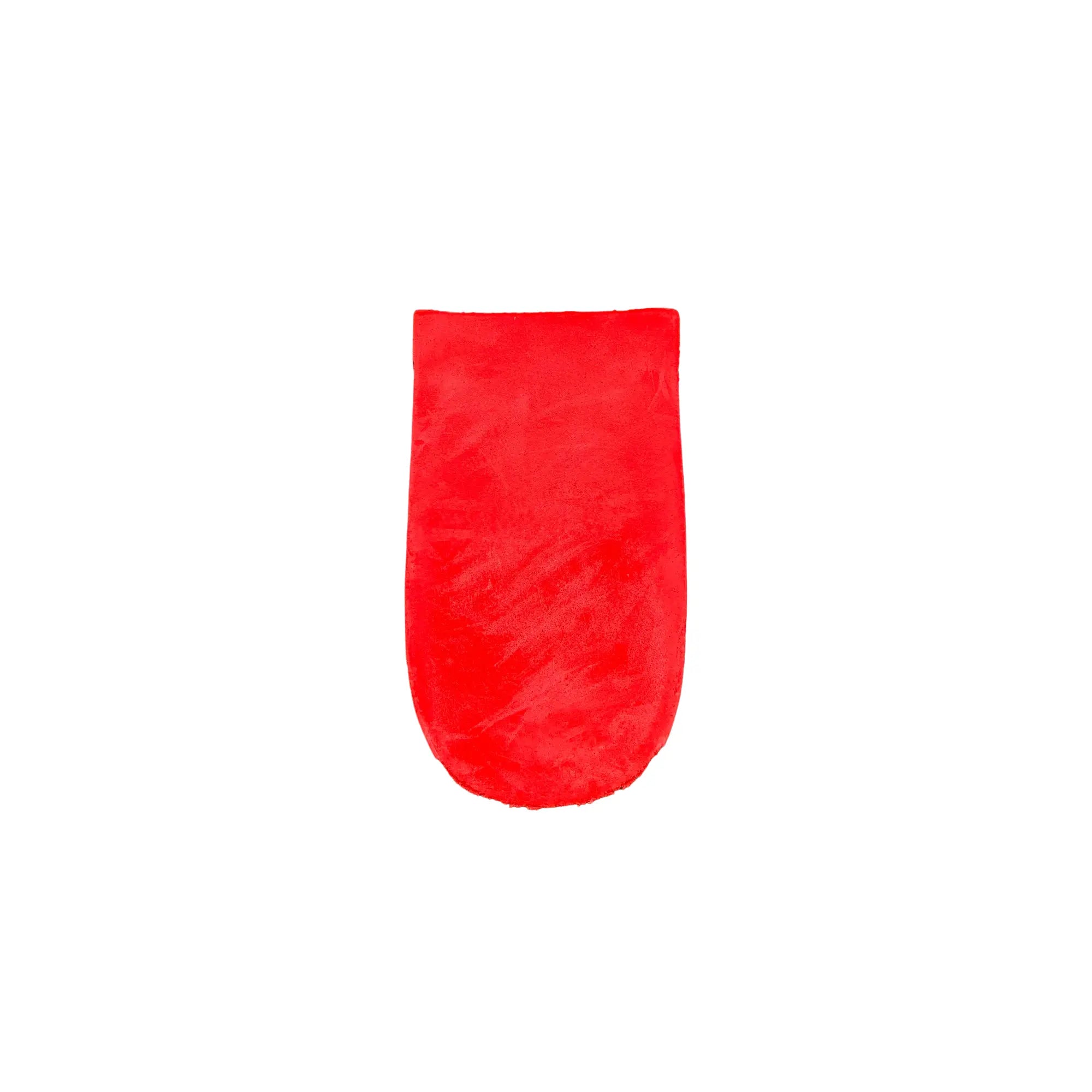 Talonnette courte en mousse de latex - Shore 30-40 - 5 mm - Rouge
