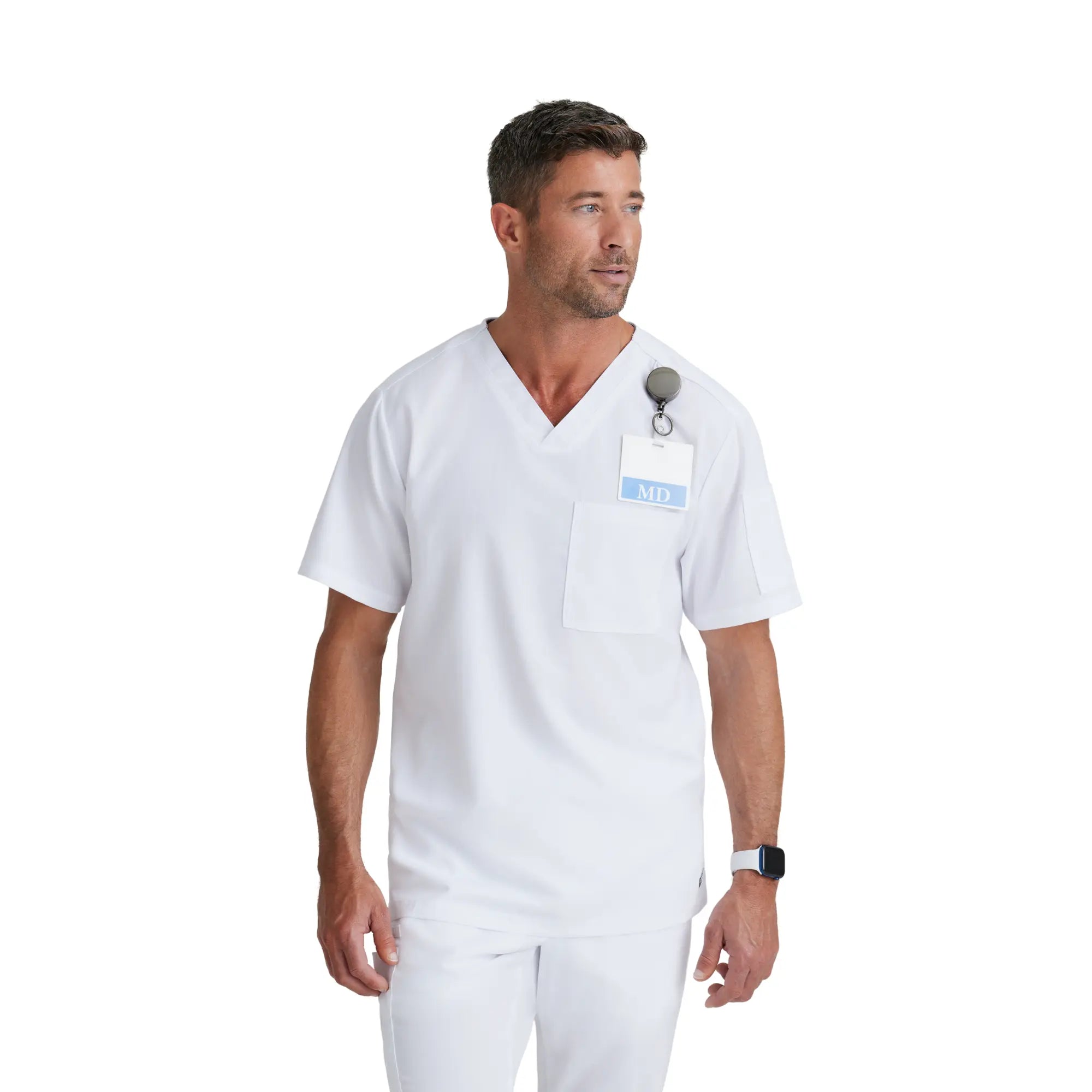 Toronto - Tunique col V croisé - Homme - Grey’s Anatomy Grey’s Anatomy Blanc / XL