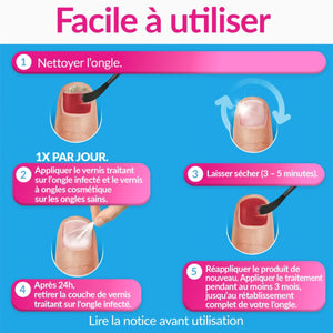 Traitement mycose ongles forte couleur red 30ml - Excilor Excilor