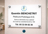 Plaques professionnelles personnalisables pour pédicures-podologues My Podologie