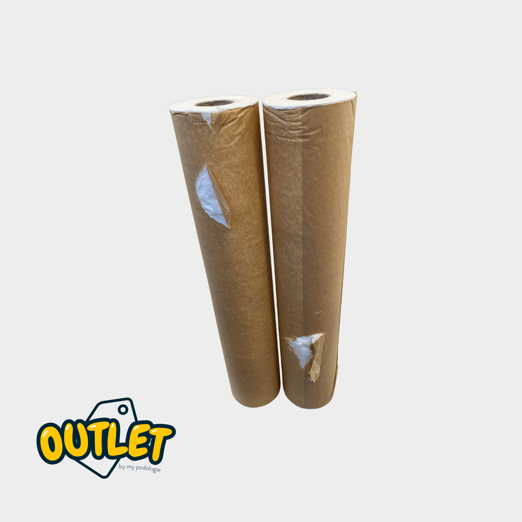 12 rouleaux Draps d'examen blancs lisses - 150 formats - 50 x 35 cm // Destockage Destockage 