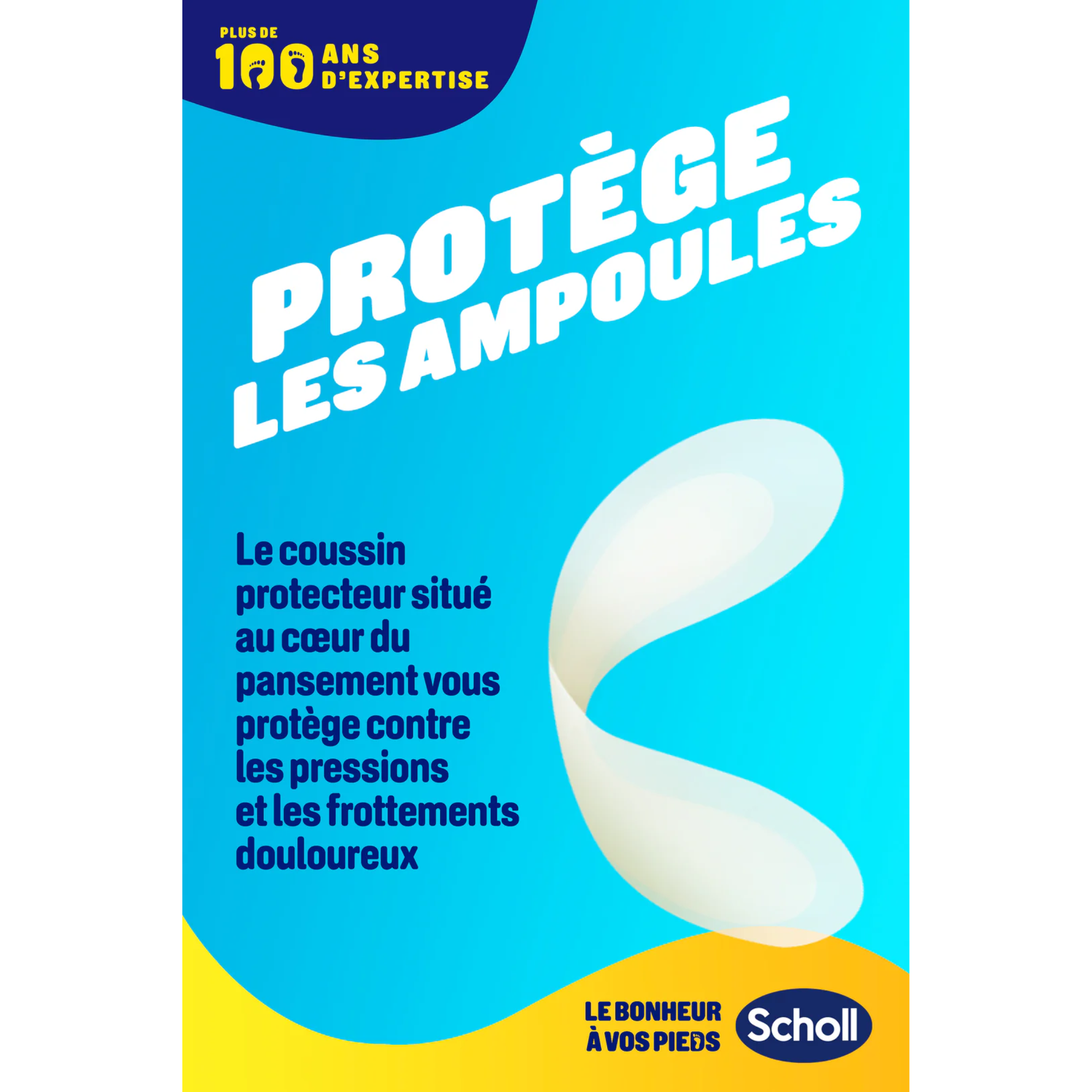 5 Pansements Hydrocolloïdes Talons - Grand Format pour Ampoules - Scholl Scholl 