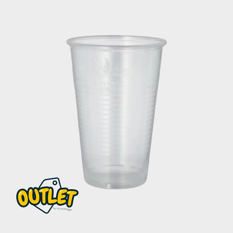 50 gobelets à usage unique en PLA transparent MEDI STOCK 