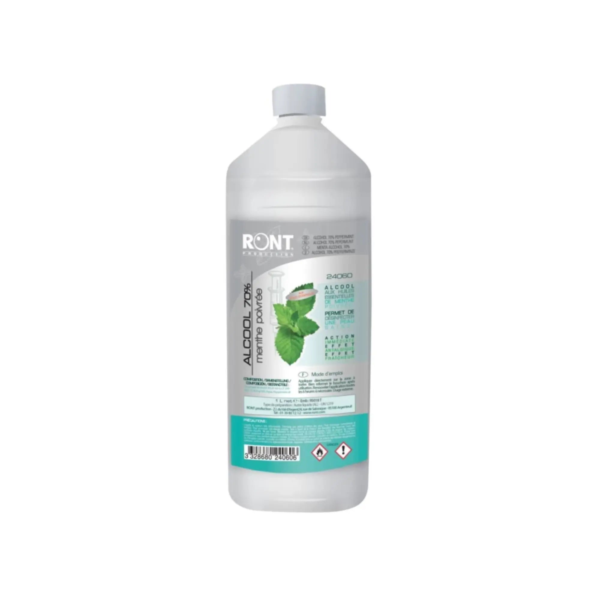 Alcool 70° 1L Menthe Poivrée - RONT Ront 