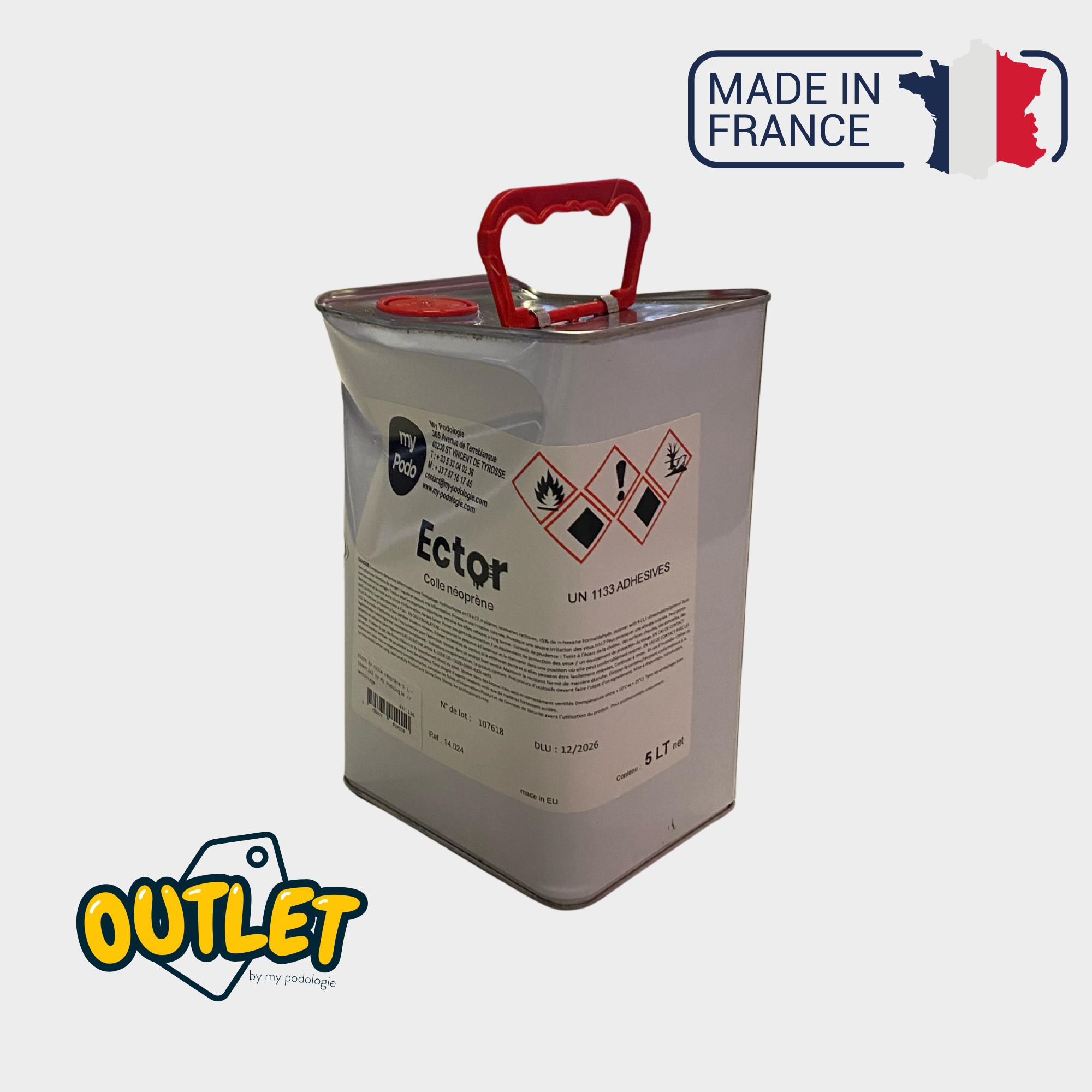 Bidon de colle néoprène 5 L -  Essential by My Podologie // Destockage Destockage 