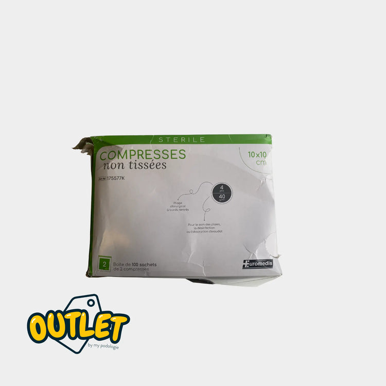 Compresse Non-tissée Stérile - 40g/m2 - Pochette de 2 compresses - Euromédis // Défaut Euromédis 
