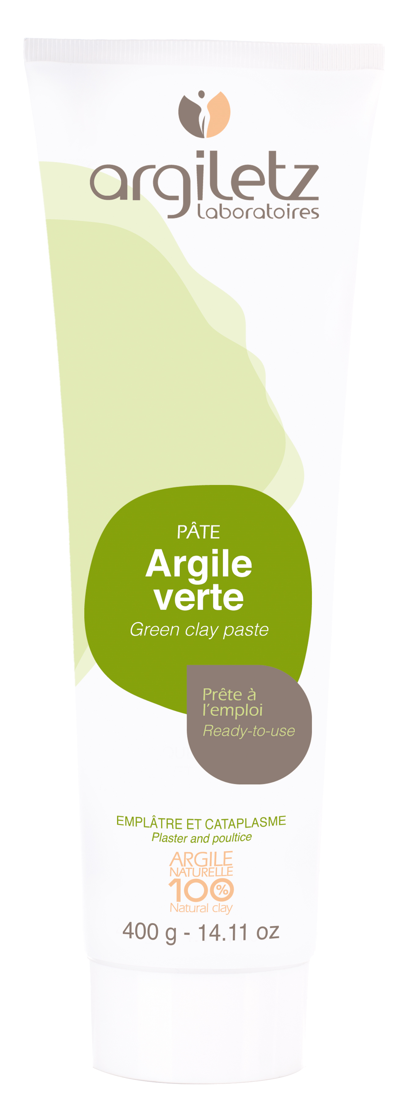 Argile verte tube 400g - Argiletz Argiletz 