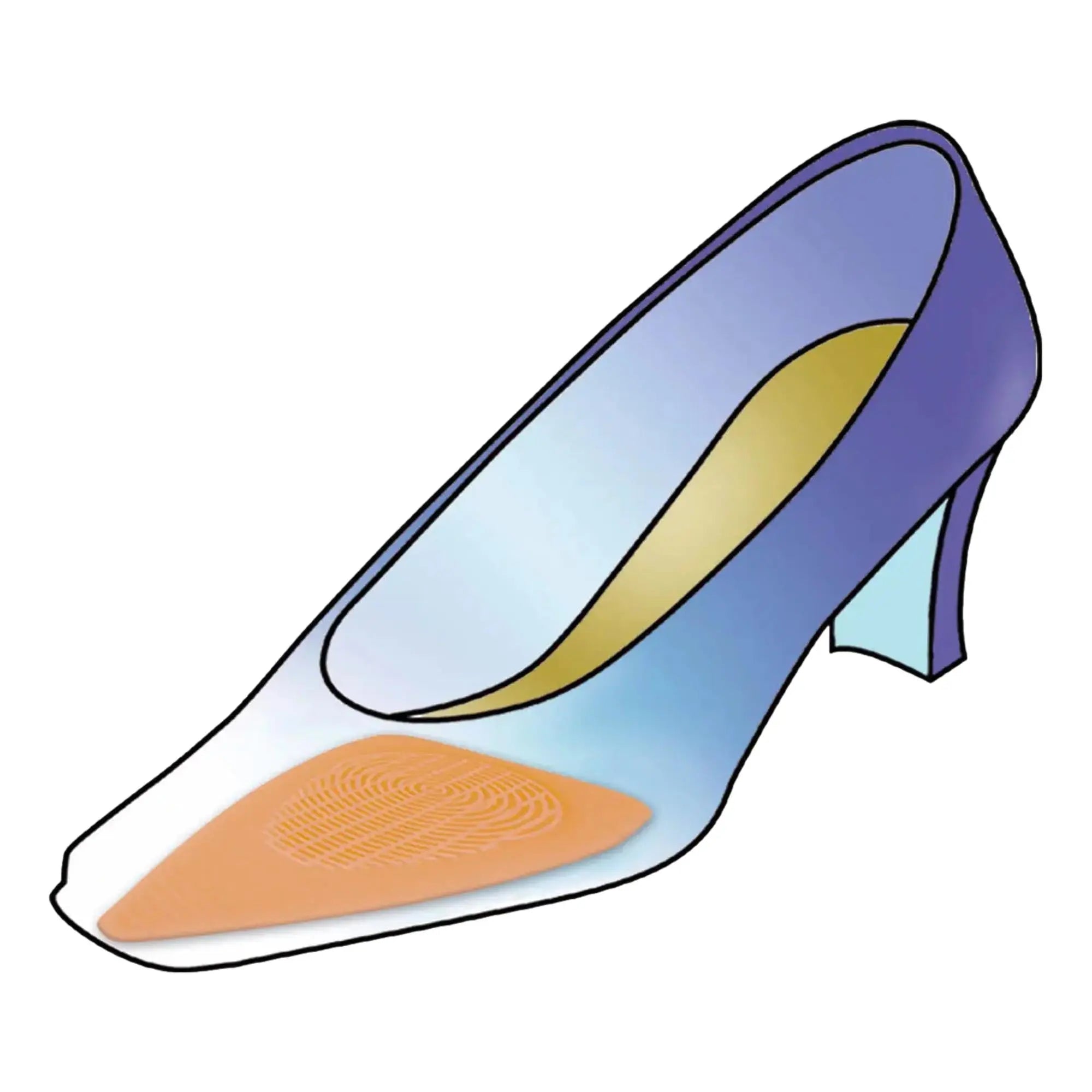 Coussinet en silicone - Idéal pour les chaussures à talons hauts - 1 paire - My Podologie