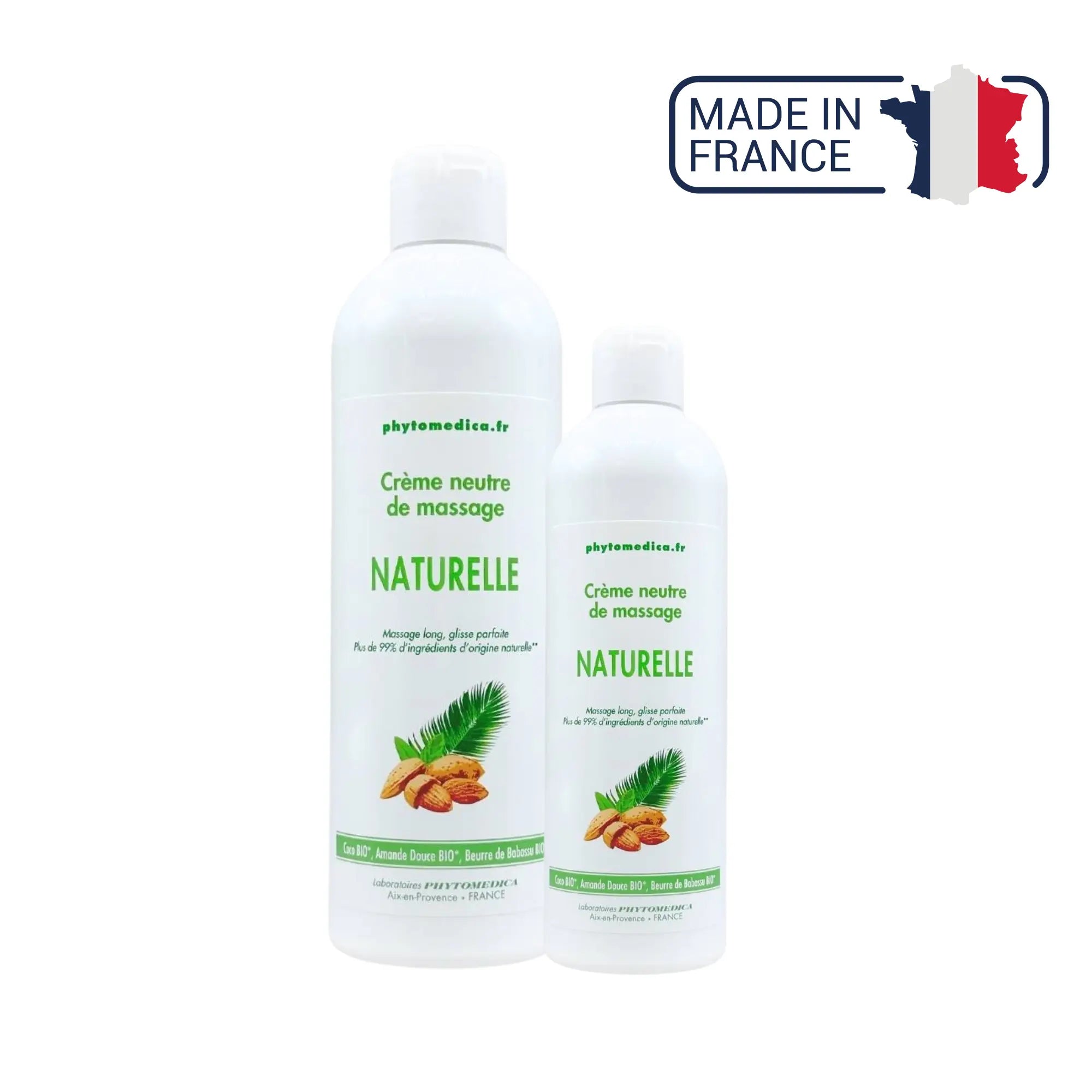 Crème de massage neutre naturelle - Deux contenances - Phytomedica Laboratoires Phytomedica 