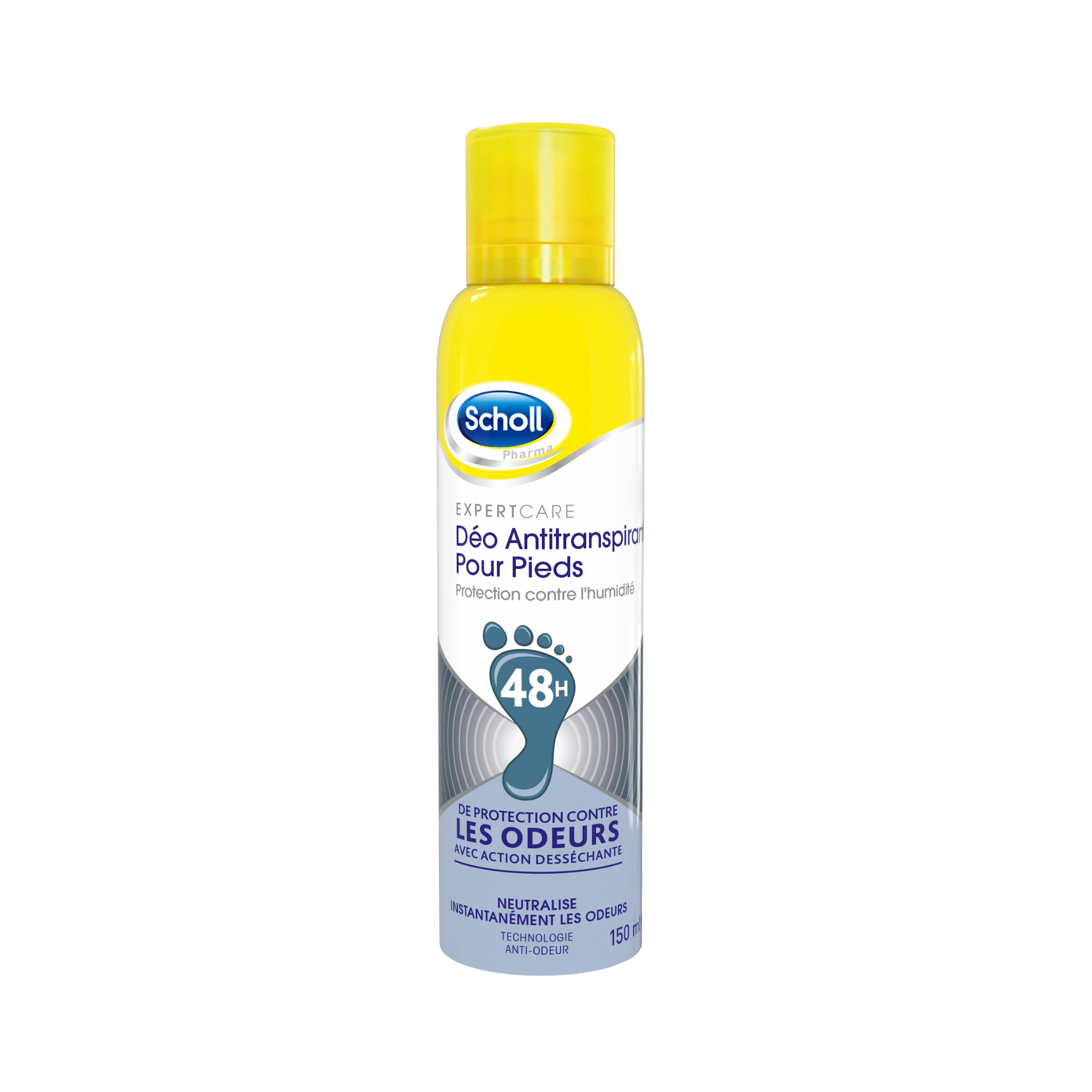 Déodorant Spray Anti-Transpirant Pieds 24h - 150 ml - Scholl Scholl 