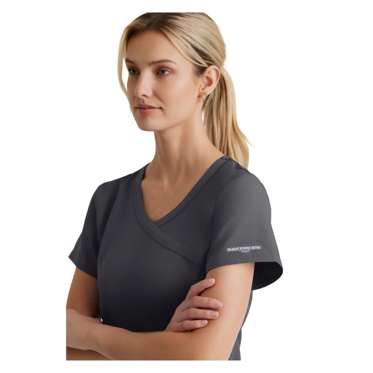 Reliance Top - Haut médical avec col croisé - Femme - Skechers SKECHERS