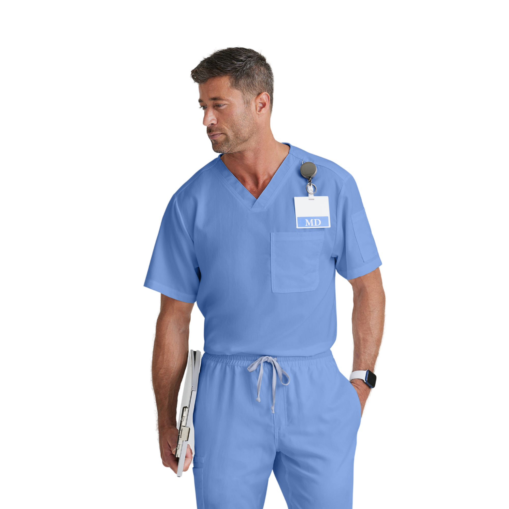 Evan Top - Haut médical col V croisé - Homme - Grey’s Anatomy GREYS ANATOMY 