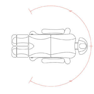 Fauteuil de pédicurie - 5 moteurs - Rotation 240° - Tarse - Weelko Naggura 