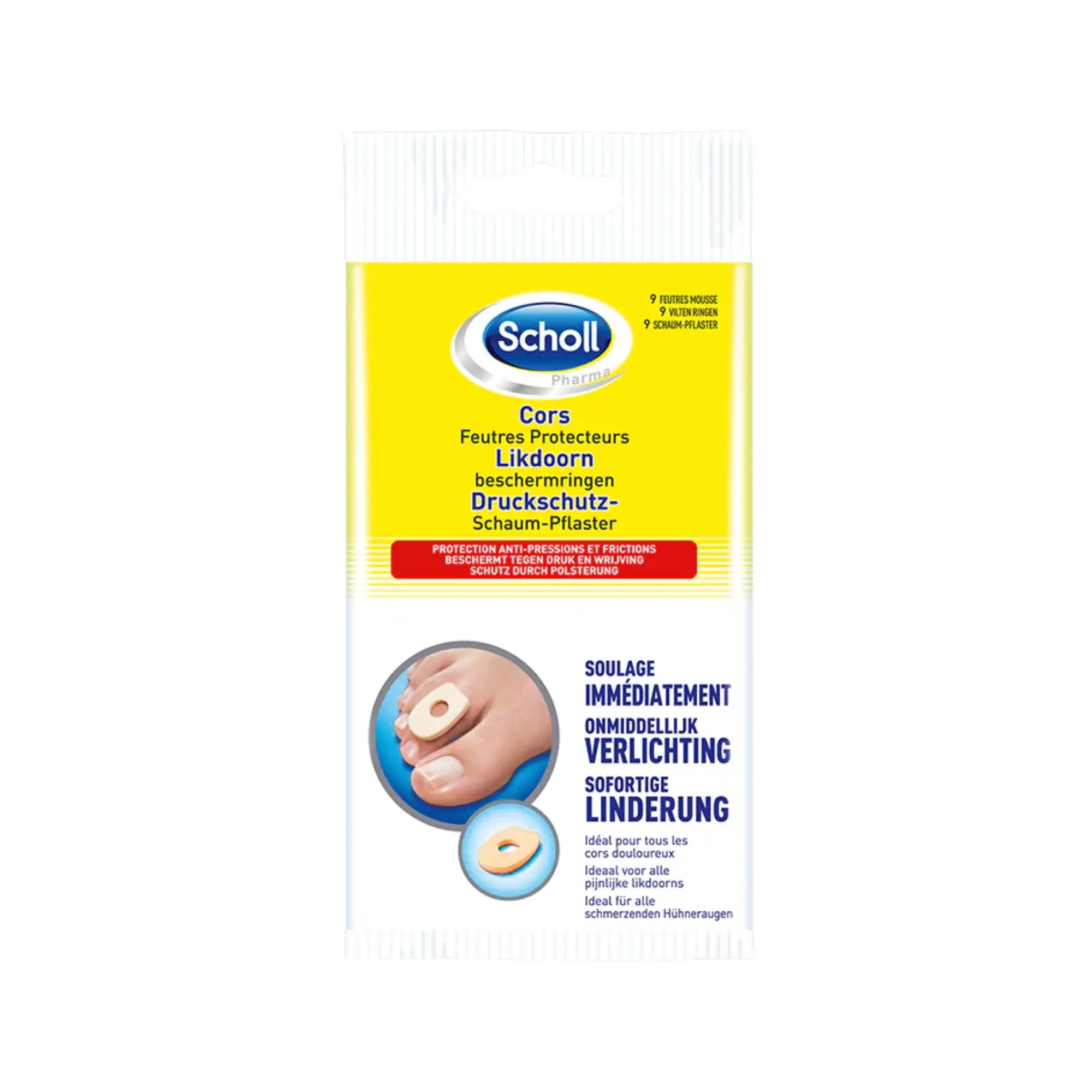 Feutres Protecteurs Cors - 9 protections - Scholl Scholl
