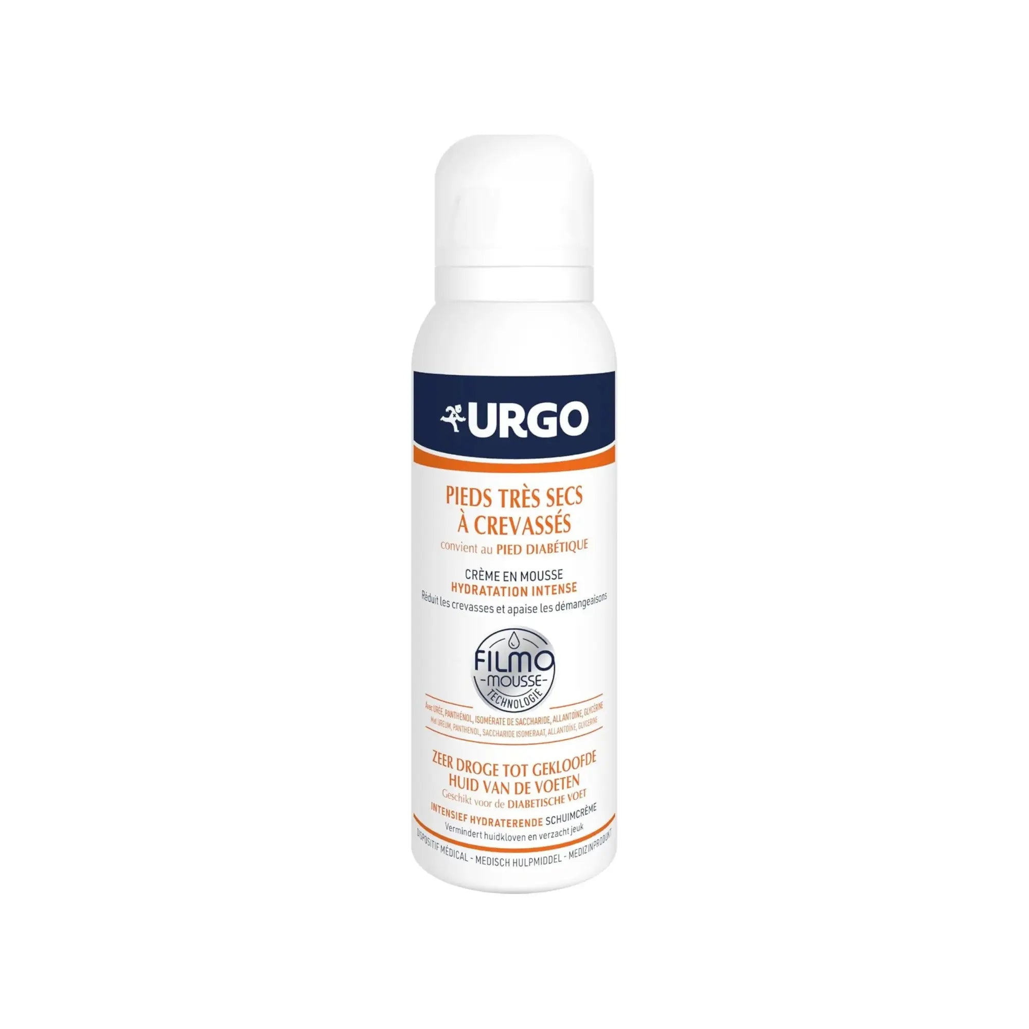 Filmomousse - Hydratation intense pieds très secs à crevassés - 125 ml - Urgo Urgo