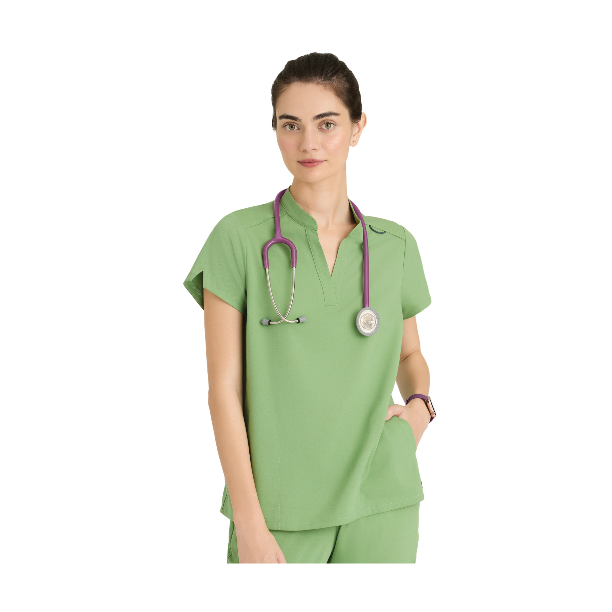 Flora - Tunique col à bande - Femme - Grey’s Anatomy Stretch GREYS ANATOMY STRETCH 