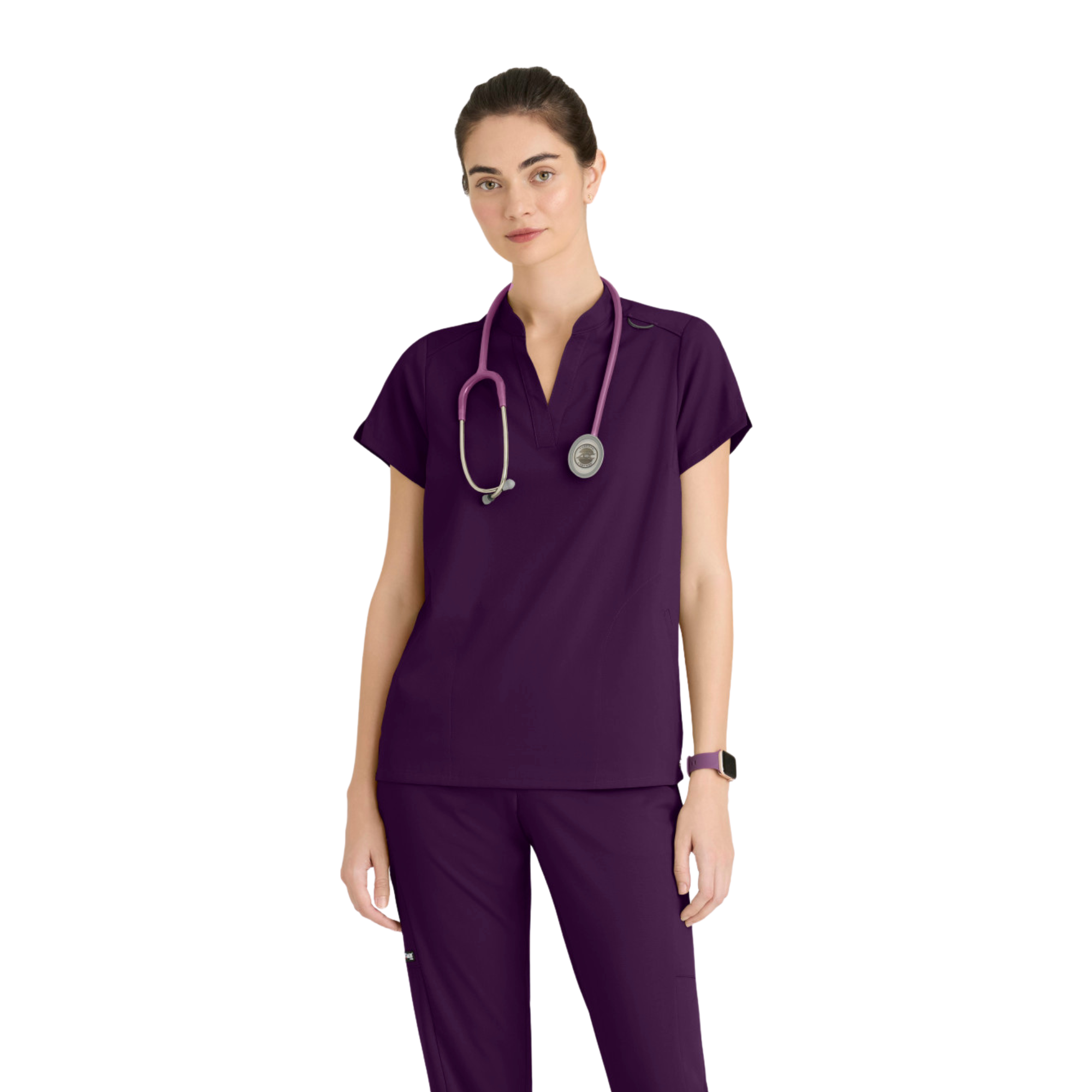 Flora - Tunique col à bande - Femme - Grey’s Anatomy Stretch GREYS ANATOMY STRETCH 