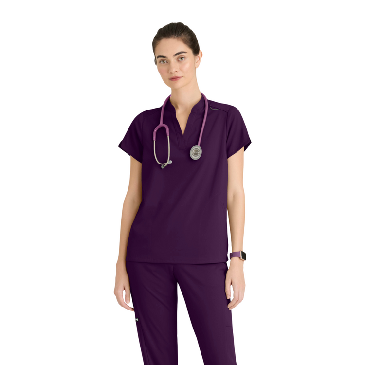 Flora - Tunique col à bande - Femme - Grey’s Anatomy Stretch GREYS ANATOMY STRETCH 