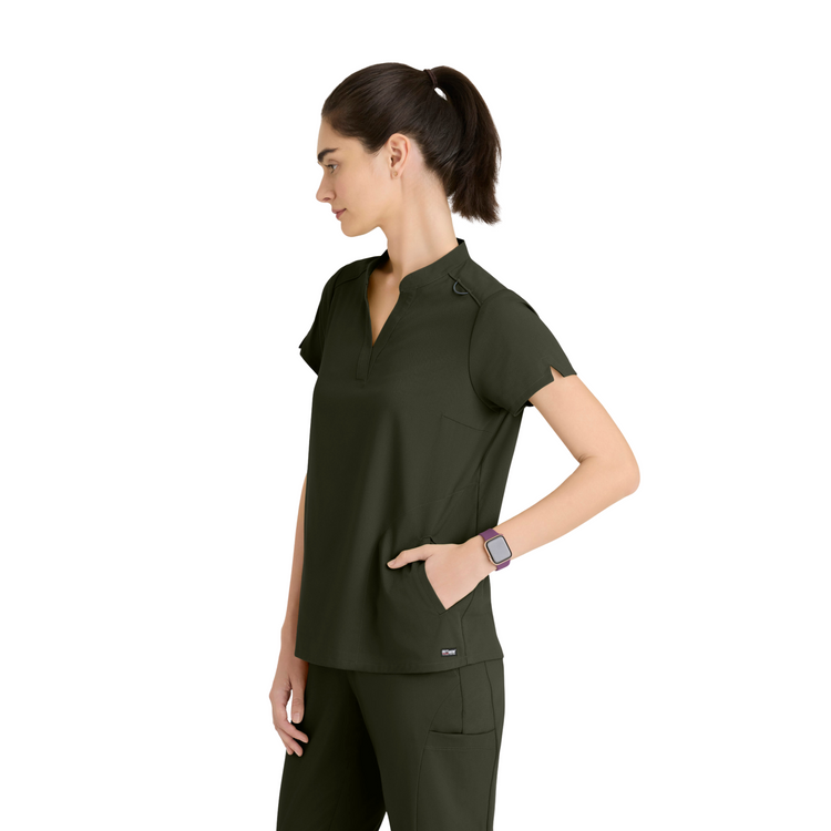 Flora - Tunique col à bande - Femme - Grey’s Anatomy Stretch GREYS ANATOMY STRETCH 