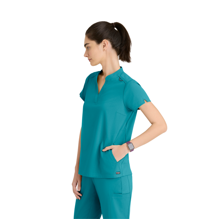 Flora - Tunique col à bande - Femme - Grey’s Anatomy Stretch GREYS ANATOMY STRETCH 