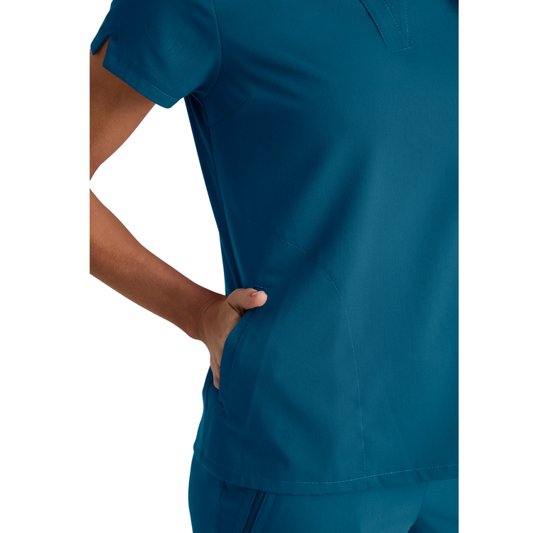 Flora - Tunique col à bande - Femme - Grey’s Anatomy Stretch GREYS ANATOMY STRETCH 
