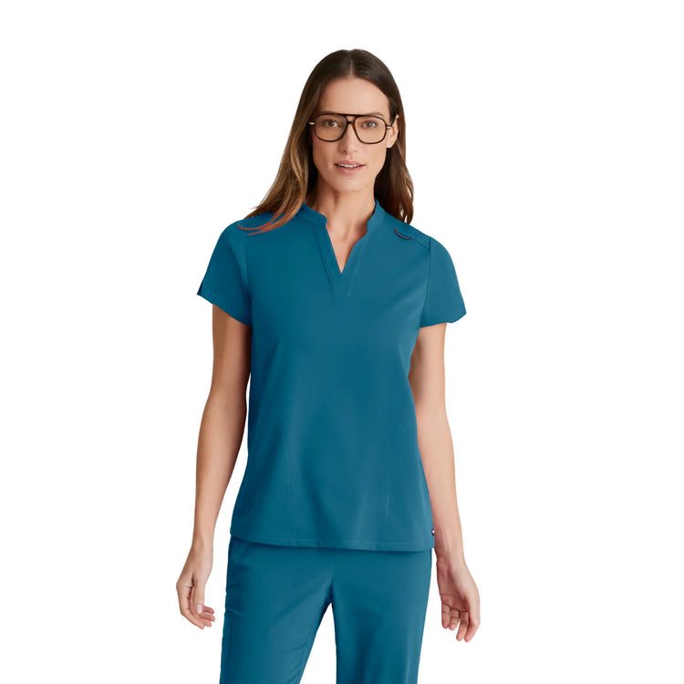 Flora - Tunique col à bande - Femme - Grey’s Anatomy Stretch GREYS ANATOMY STRETCH