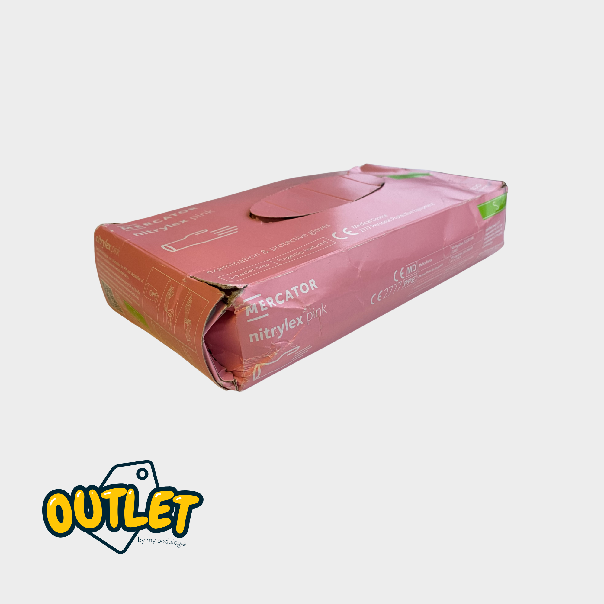 Gants d'examen - Nitrile Rose - Taille S - My Médical // Destockage