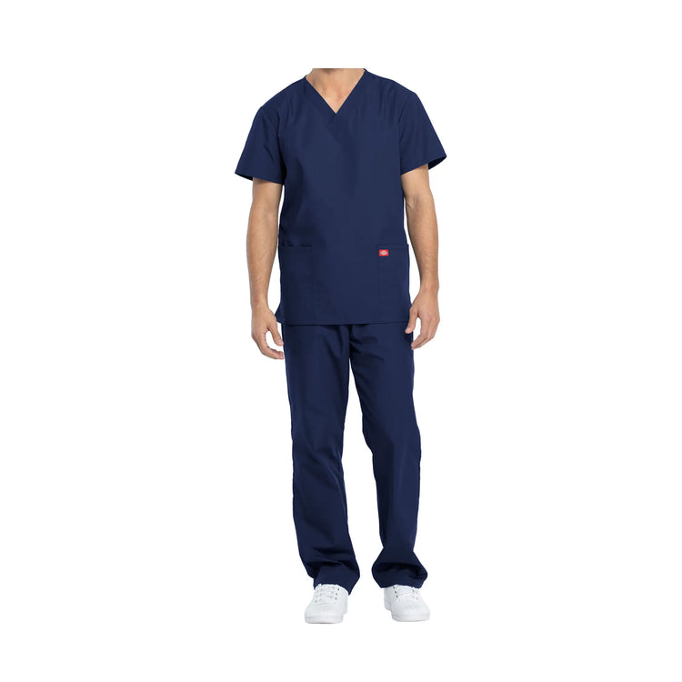 Hossegor - Ensemble médical - Tunique col V et pantalon - Unisexe - Dickies Dickies  Bleu-Marine-XXXL