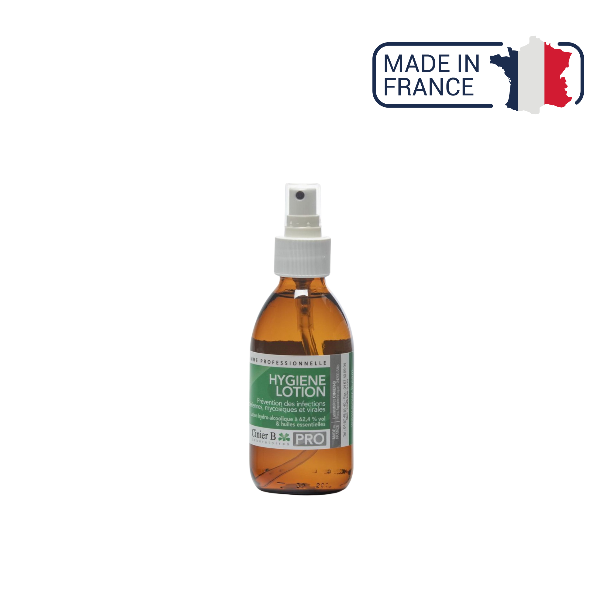 Hygiène Lotion Prévention - Pieds Mains Ongles - 2 contenances - Laboratoires Cinier B Laboratoires Cinier B 